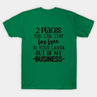 2 Places You Can Stay for Free T-Shirt