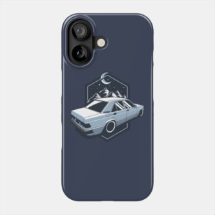Blue 190E Night Scene Phone Case