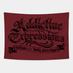 Addictive Expressions Tattoo Tapestry