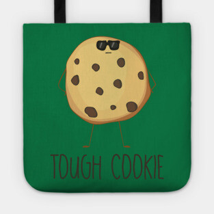 Tough Cookie Cool Funny Cookie in Sunglasses Design Tote