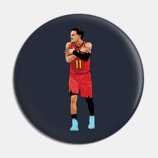 Trae Young Pixel Freeze Pin