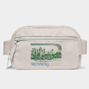 Running / 80s Vintage Style Parody Design Bag