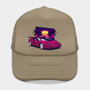 Pink Countach Classic Supercar Hat