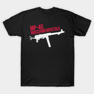 German MP-40 submachine gun T-Shirt