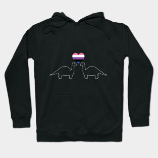 Genderfluid Dinos Hoodie