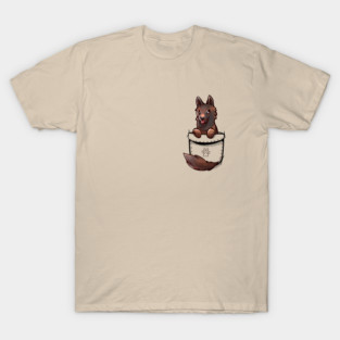 Pocket Cute Belgian Malinois Dog T-Shirt