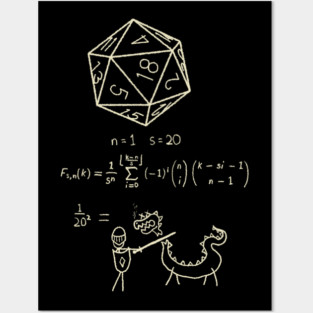 The Science of 20 Sided Dice Posters and Art