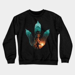Jurassic Footprint Crewneck Sweatshirt