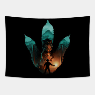 Jurassic Footprint Tapestry