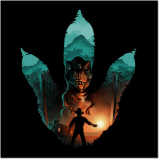 Jurassic Footprint Posters and Art