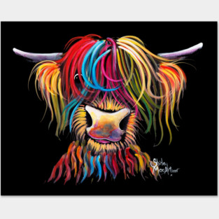 SCoTTiSH HaiRY HiGHLaND CoW ' NeLLY ' Posters and Art