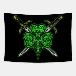 Sword & Shamrock Tapestry