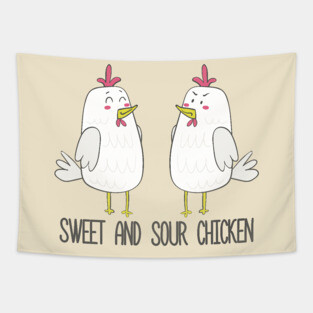 Sweet and Sour Chicken Funny Gift Tapestry