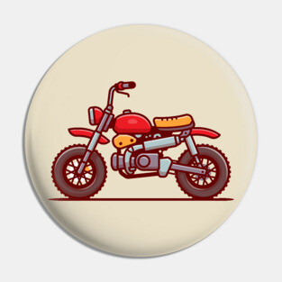 Motorbike Cartoon Pin