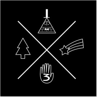Gravity Falls Symbols Posters and Art