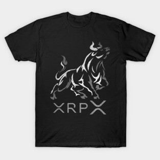 Vintage Bull Market Ripple XRP Coin To The Moon Crypto Token Cryptocurrency Wallet HODL Birthday Gift For Men Women T-Shirt