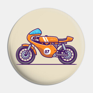Retro Motorbike Pin