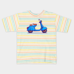 Scooter Cartoon Kids T-Shirt