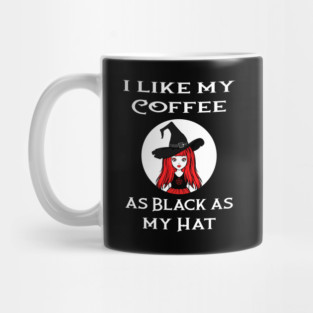 Red Cheeky Witch® I Like My Coffee as Black as my Hat Mug