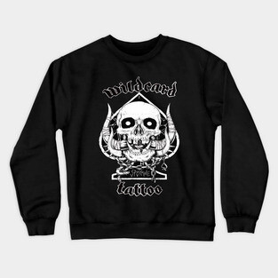 Wildcard Tattoo shop shirt Crewneck Sweatshirt
