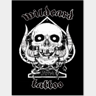 Wildcard Tattoo shop shirt Posters and Art