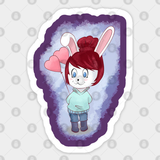 BUNNY GIRL Sticker by droidmonkey
