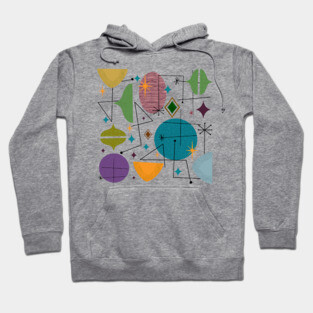 Mid century abstract Hoodie