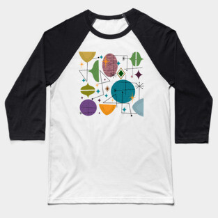 Mid century abstract Baseball T-Shirt