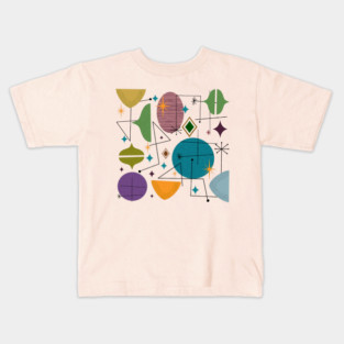 Mid century abstract Kids T-Shirt