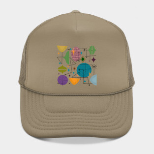 Mid century abstract Hat