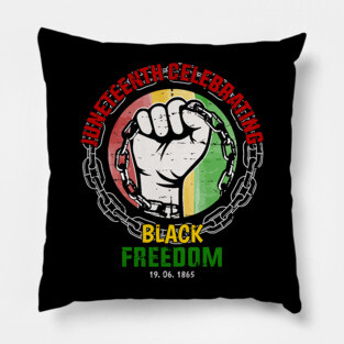 Juneteenth Celebrating Black Freedom, Black History Pillow