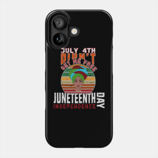 Juneteenth Independence Day, Black History Phone Case