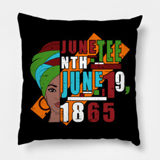 Juneteenth, June 19th, 1865, Black History Pillow
