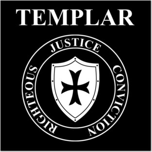 Templar Virtues of the Knights Templar Shield Posters and Art