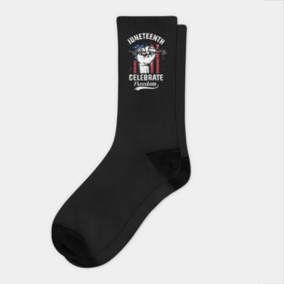 Juneteenth Celebrate Freedom, Black History Socks