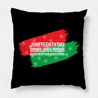 Juneteenth Remember our Ancestors, Black History Pillow