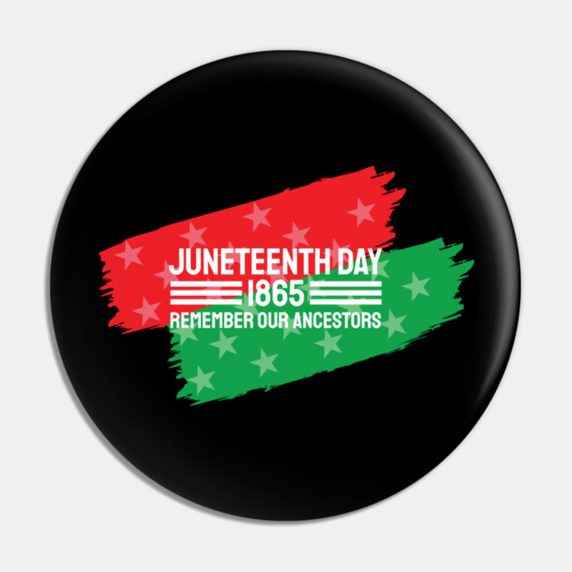Juneteenth Remember our Ancestors, Black History Pin by UrbanLifeApparel