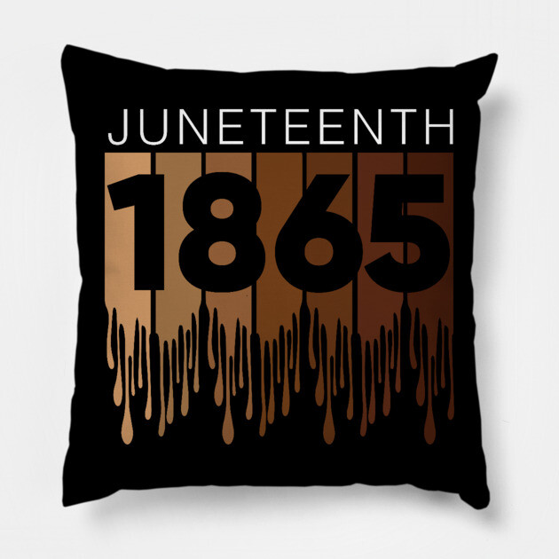 Juneteenth 1865, Black History Pillow by UrbanLifeApparel