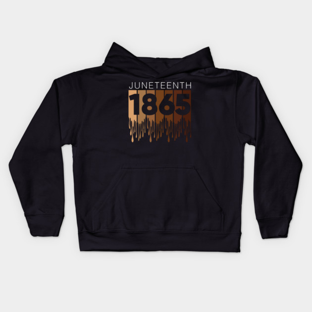 Juneteenth 1865, Black History Kids Hoodie by UrbanLifeApparel