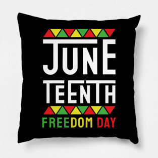 Juneteenth, Black History, Freedom Day Pillow