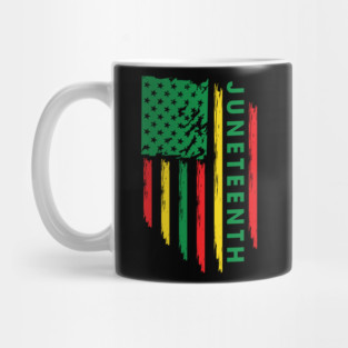 Juneteenth, Black History, Freedom Day, USA Flag, African Colors Mug