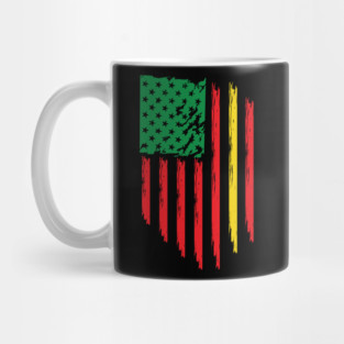 Juneteenth, Black History, Freedom Day, USA Flag, African Colors Mug