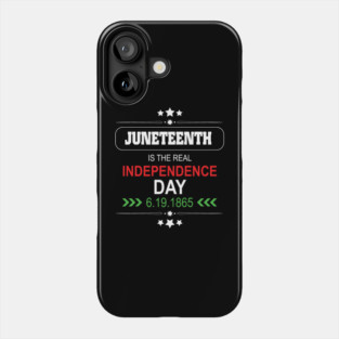 Juneteenth, Independence Day, Black History, Freedom Day, 1865 Phone Case