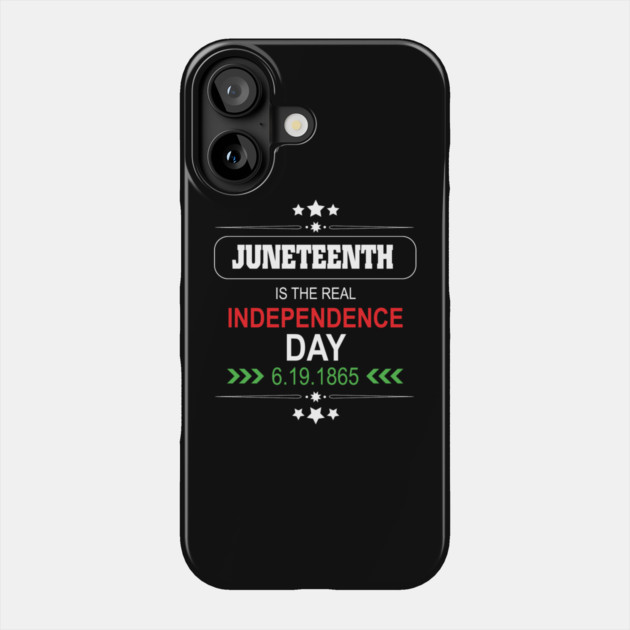 Juneteenth, Independence Day, Black History, Freedom Day, 1865 Phone Case by UrbanLifeApparel