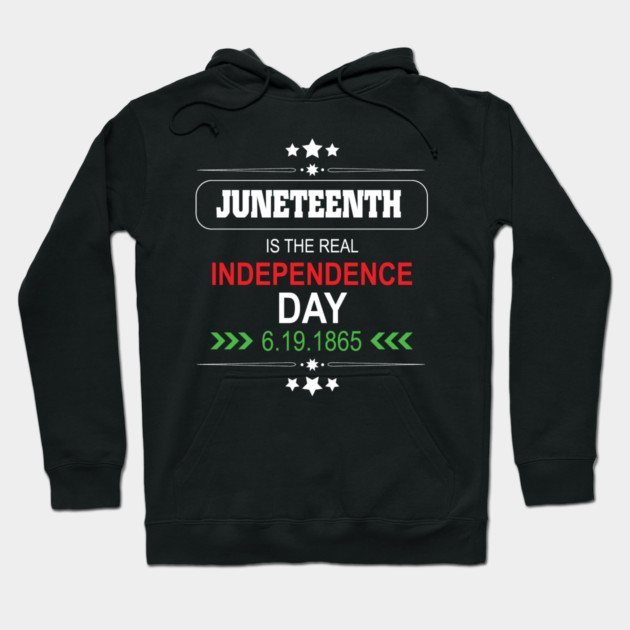 Juneteenth, Independence Day, Black History, Freedom Day, 1865 Hoodie by UrbanLifeApparel