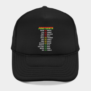Juneteenth, Black Legends, Black History Hat