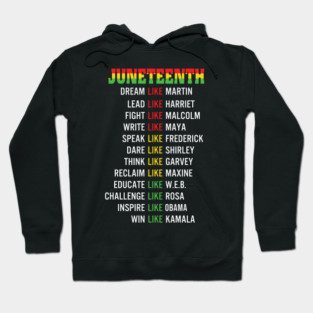 Juneteenth, Black Legends, Black History Hoodie