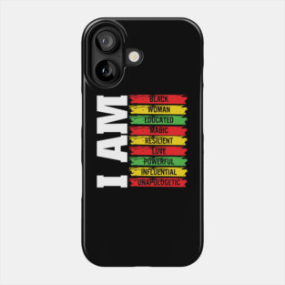 Powerful Black Woman, Black History, Black Women Phone Case