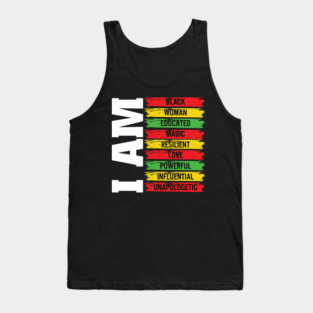 Powerful Black Woman, Black History, Black Women Tank Top