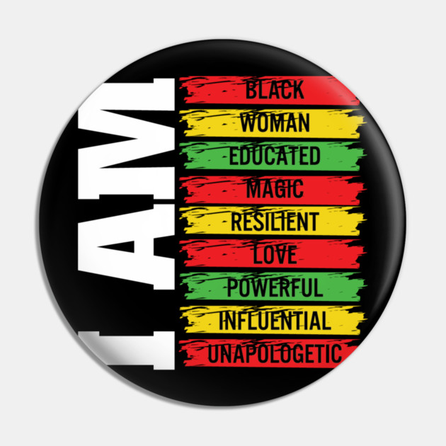 Powerful Black Woman, Black History, Black Women Pin by UrbanLifeApparel